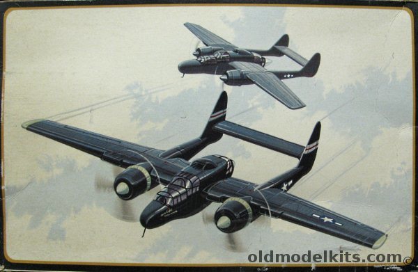 AMT-Frog 1/72 Northrop P-61B Black Widow (Frog Molds), 3801-100 plastic model kit